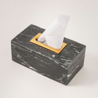 Black Marble Tissue Box 23*12*9.5 cm