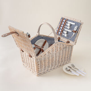 Willow picnic basket 24 pcs set for 4 person