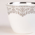 Lamesa 28Pc Porcelain Tc Set G&S White Silver image number 2