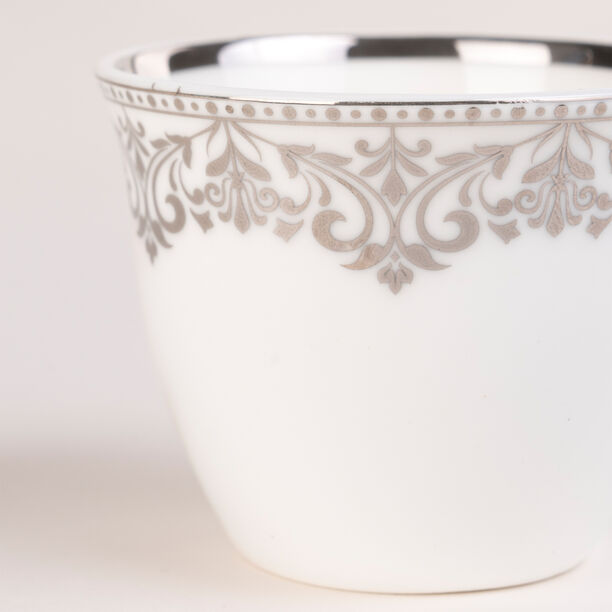 Lamesa 28Pc Porcelain Tc Set G&S White Silver image number 2