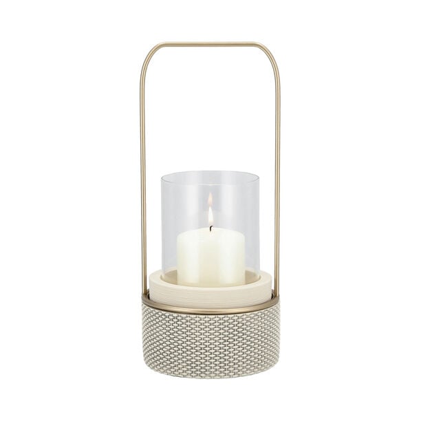 Waraq Ceramic Lantern 15.5*15.5*36 Cm image number 2