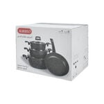Alberto 7 piece black granite cookware set image number 8