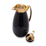 دلة ستيل ذهبي وأسود سعة 1لتر من دلتي image number 3