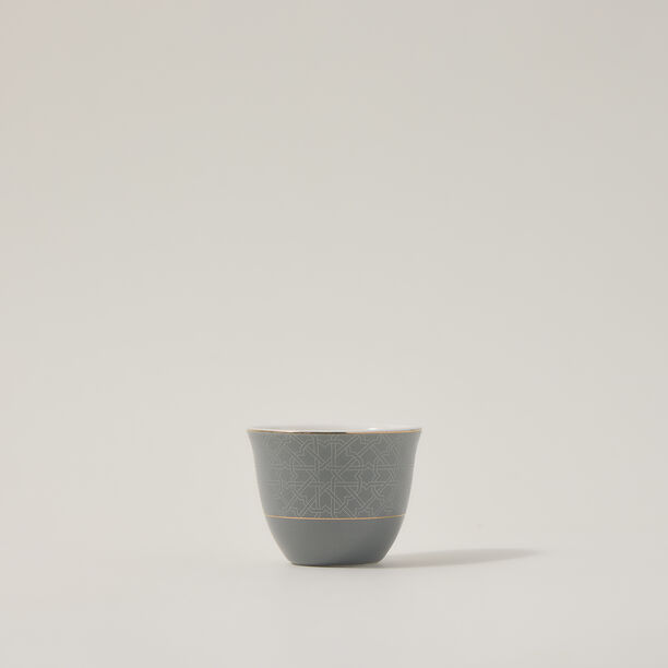 Zukhroof 28Pc Porcelain Tc Set Thumanya Gray Serve 6 image number 3