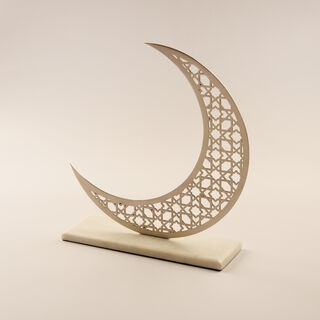 Homez Ramadan Decorative Crescent Design with Base, 32*9*29.5Cm