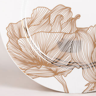 La Mesa Porcelain Dinner Set 18 Pieces Golden Garden