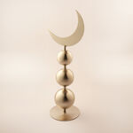 Homez Ramadan Decorative Crescent Design, Silver 17*20*89Cm image number 0