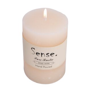 Pillar Candle Sense Rustic Ivory 