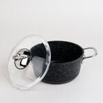 Alberto 7 piece black granite cookware set image number 2