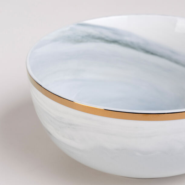 La Mesa Dinner Set 18 Pieces Grey Marble With Gold image number 6