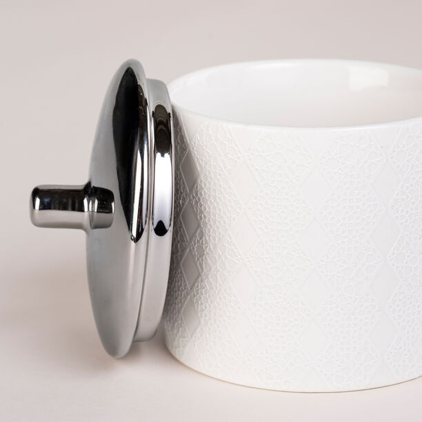 Dallaty white glass and porcelain Tea and coffee cups set 28 pcs image number 6