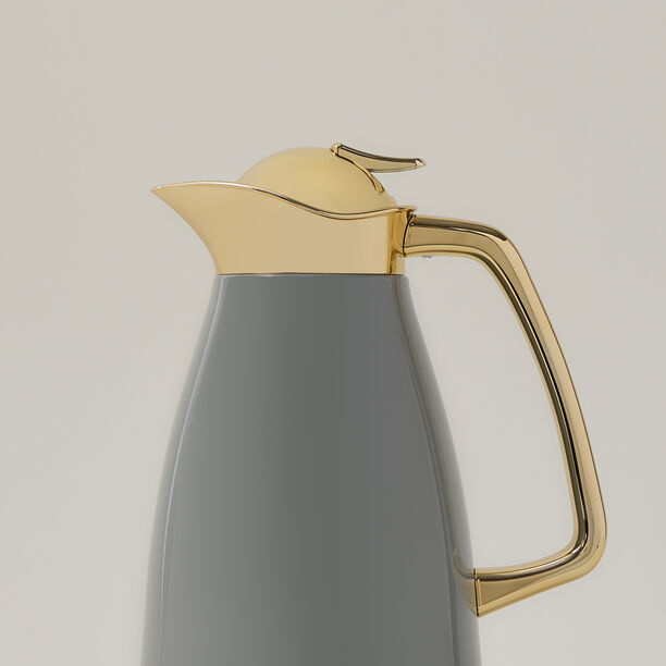 Dallaty vacuum flask chrome and grey 1L image number 2