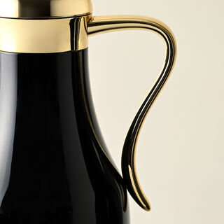 Dallaty gold and black steel flask 1L + 700ml 2 pcs