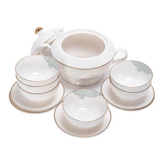 14 pieces Soup Tureen Serve 6 Person,Ornament