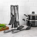 Alberto 6 piece cooking utensil set black and grey color image number 0