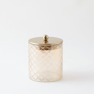 ألبرتو طقم برطمانات زجاج 3 قطع 12*12*14سم، فضي