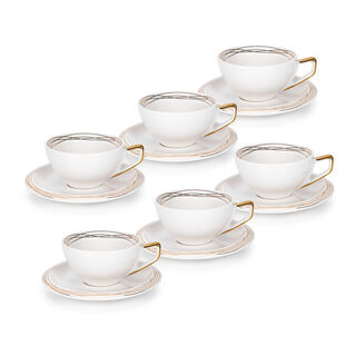 English Coffee Cups Set Gold 100 Ml