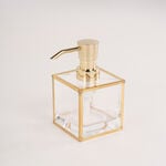 Homez glass & gold 3 pcs bath set image number 1