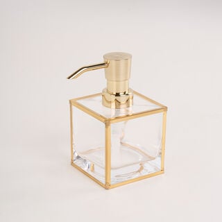 Homez glass & gold 3 pcs bath set