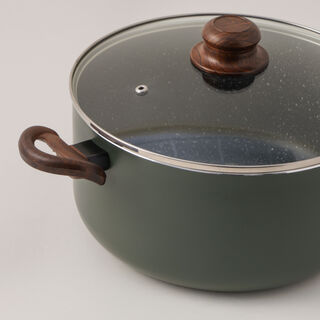 البرتو طقم قدور جرانيت أخضر 12 قطعه