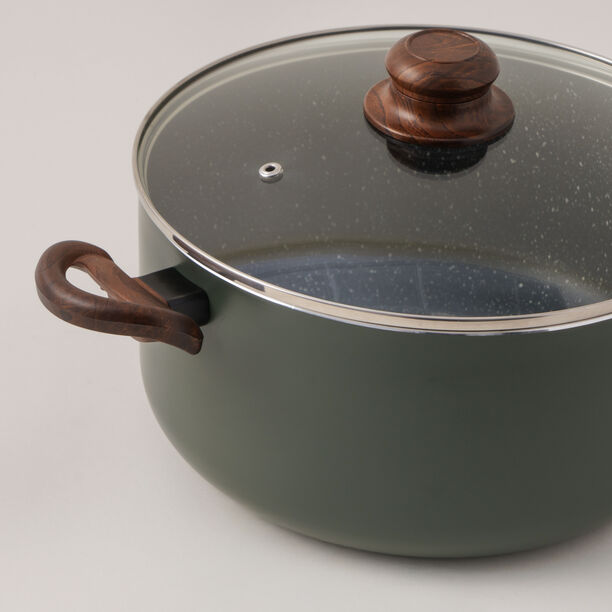 البرتو طقم قدور جرانيت أخضر 12 قطعه image number 2