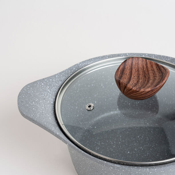 طقم أواني طهي جرانيت من البرتو 8 قطع جرانيت باللون الرمادي الفاتح image number 4