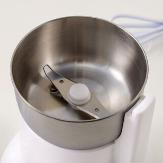 هومز مطحنة قهوة وبهارات معدن 200 واط باللون الأبيض