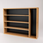 Bamboo Cutlery Organizer Black Surface image number 1