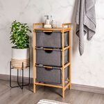 3 Tiers Bamboo Storage Drawers image number 5