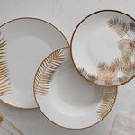 La Mesa Dinner Set 18 Pieces Gold Leaf image number 8