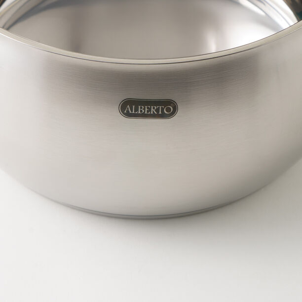 Alberto stainless steel pot with lid, silver 8.2L image number 3
