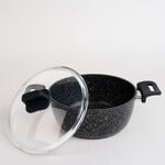 Alberto 7 piece black granite cookware set image number 2
