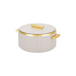 La Mesa matte lailac & gold plastic food warmer 4L image number 2