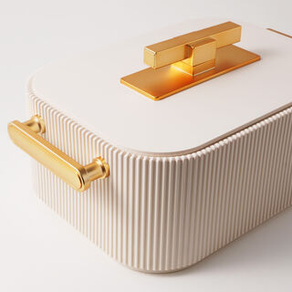 La Mesa stainless steel food warmer 5.0L, gold