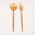 La Mesa 16 Pieces Cutlery Set Matte Gold image number 2