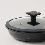 ألبرتو مقلاة ألومنيوم مع غطاء 1.2 لتر، أسود image number 5