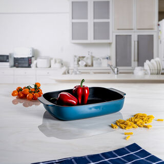 Alberto blue glass oven dish 3.8L