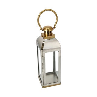 Lantern Stainless Steel Silver & Gold
