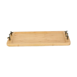 Bamboo Tray With Woody Handles
