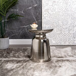 Silver metal side table 41.5*41.5*46.5 cm image number 0