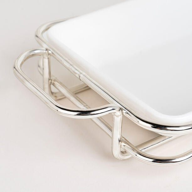 Rectangular Plate With Stand Silver image number 2