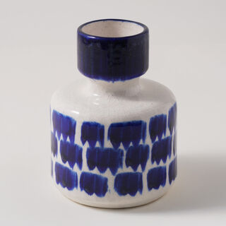 Homez Ceramic Blue And White Vase 11.8*11.8*15.5Cm