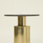 MARBLE ROUND SIDE TABLE WITH STEEL image number 2