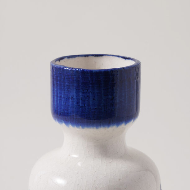 Homez Ceramic Blue And White Vase 9.7*9.7*26Cm image number 2