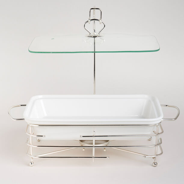 طبق تقديم مع سخّان مستطيل image number 0