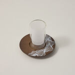 Dallaty wood and glass Tea and coffee cups set 18 pcs image number 2