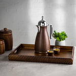 Lamesa 1 Pieces Wood Rectangular Tray Wave image number 3