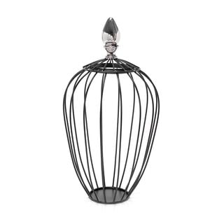 Wire Aluminum And Iron Lantern Black