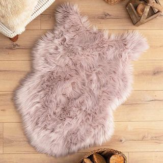 سجادة فرو صناعى لون بنفسجى