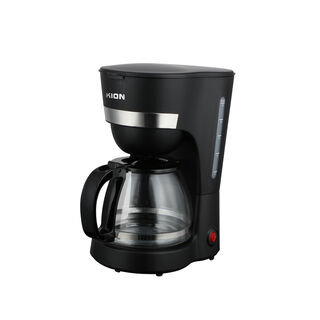 كيون آلة تحضير القهوة زجاج بالتقطير1.25 لتر، 750 واط، أسود